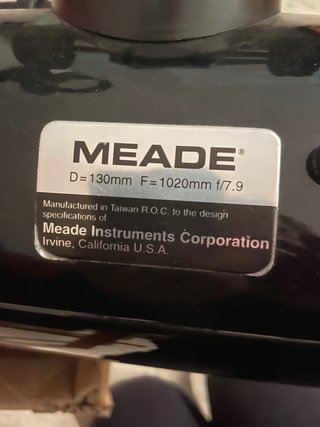 Telescopio Meade DS2130 Tiene GOTO y Autostar