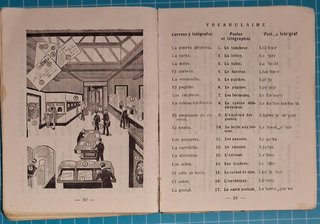 Antiguo Libro Aprenda Francés Conmigo -1953