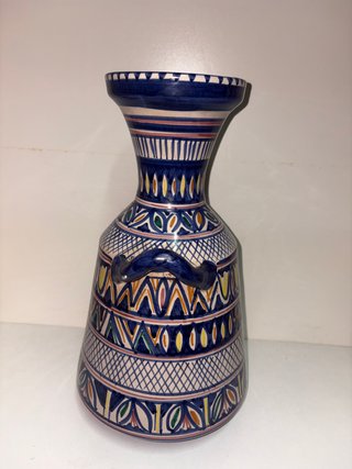Vaso Vietrese Vintage Ceramica Blu