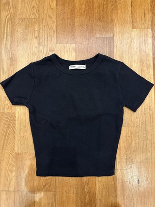 Camiseta Pull and Bear Negra Talla S