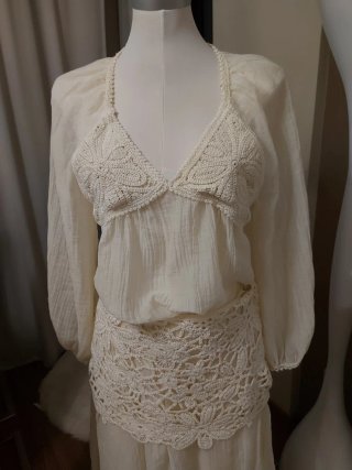 Conjunto Zara Crochet Viral Talla Única