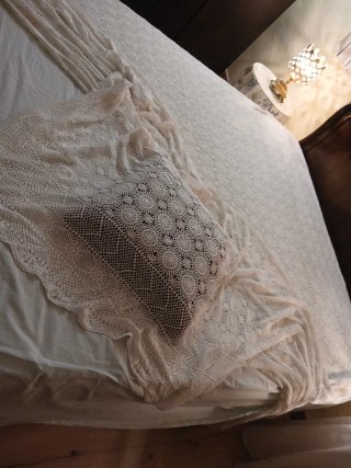 Colcha Ganchillo Crochet Vintage Blanca