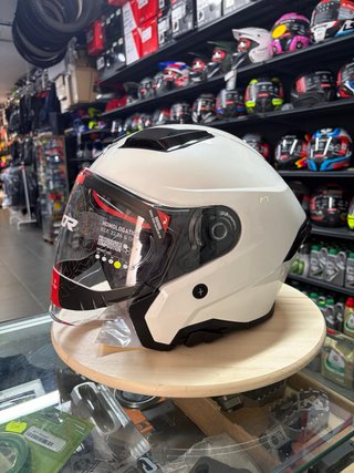 Casco AXOR  Blanco Scooter
