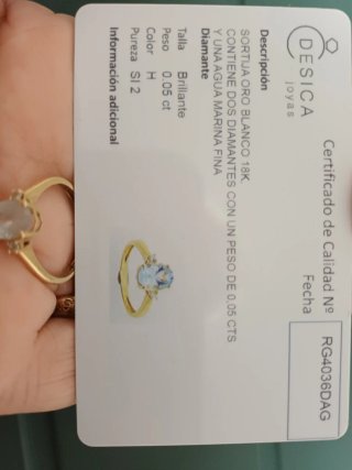 Anillo de compromiso DESICA joyas