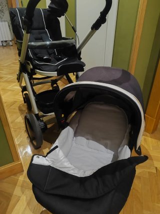 Cochecito Bebé + Silla + Cuco + Sombrilla+ plástic
