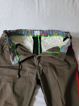 Pantaloni Uomo Marroni/Neri con Striscia