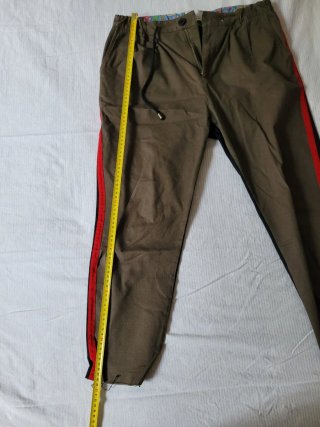 Pantaloni Uomo Marroni/Neri con Striscia