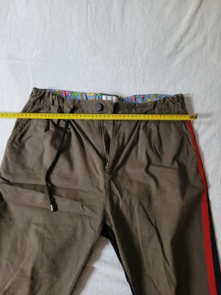 Pantaloni Uomo Marroni/Neri con Striscia