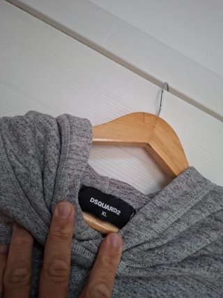 Felpa Dsquared2 Grigia con Logo
