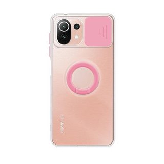 Funda silicona Mi 11 Lite con anilla y cubre camar