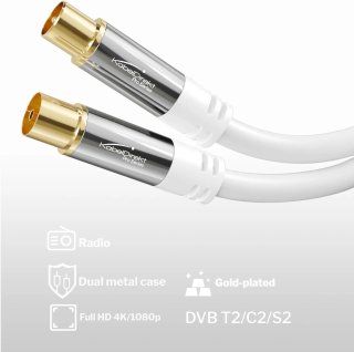 KabelDirekt – Cable Antena TV 4K, Cable Coaxial –