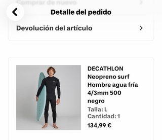 Neopreno surf hombre 4/3mm 500