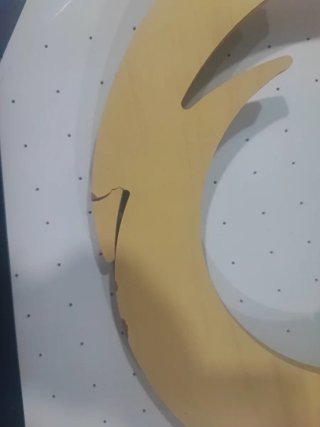 Lámpara infantil luna de madera