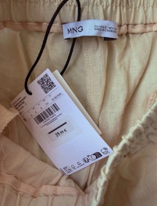 Conjunto Lino Beige y Negro Talla Única