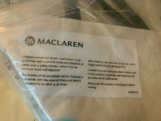 Protector de lluvia para carrito MacLaren nuevo