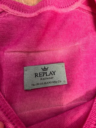 Jersey Replay Rosa Manga Murciélago Talla M