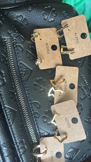 Pendientes ACERO Dorados