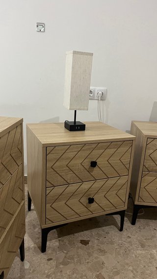 Pack Mesitas Noche + Cómoda Madera
