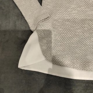 Jersey Zara gris con blusa blanca Talla S