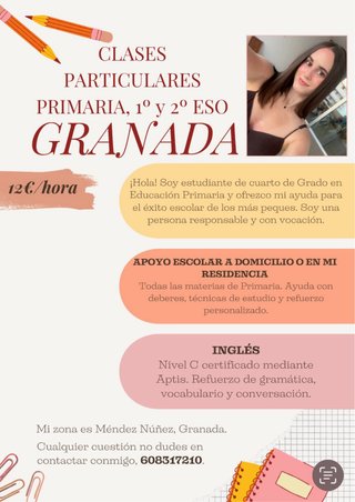 Clases particulares Primaria Granada