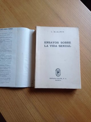 Ensayos sobre la vida sexual, Gregorio Marañón