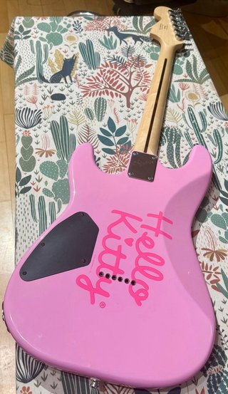 Guitarra Eléctrica Squier Hello Kitty 2005