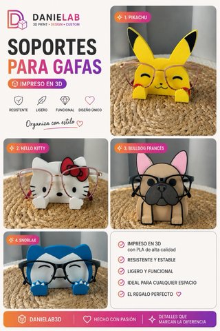 Soporte Gafas Pikachu - Portagafas Infantil
