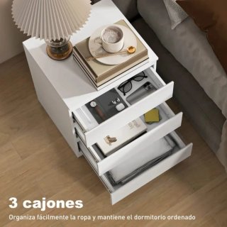 Cómoda 3 cajones blanca