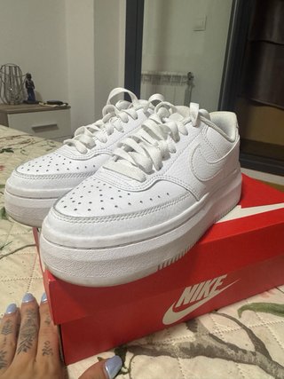 Nike Court Vision Alta Zapatillas Mujer Blancas