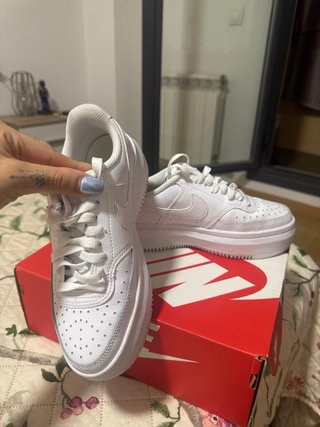 Nike Court Vision Alta Zapatillas Mujer Blancas