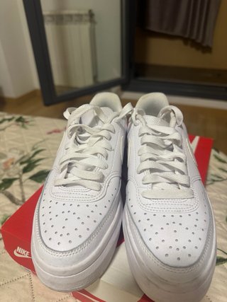 Nike Court Vision Alta Zapatillas Mujer Blancas