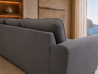 Sofá Cama Chaise Longue Gris, como nuevo