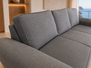 Sofá Cama Chaise Longue Gris, como nuevo