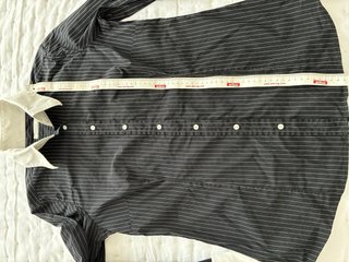 Camisa GANT rayas cuello y puños blancos T-M/L