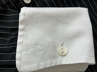 Camisa GANT rayas cuello y puños blancos T-M/L