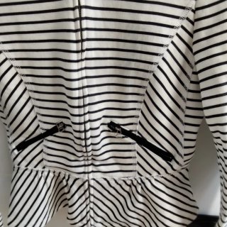 Americana Zara rayas péplum Talla S
