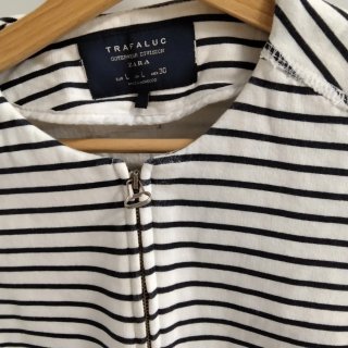 Americana Zara rayas péplum Talla S