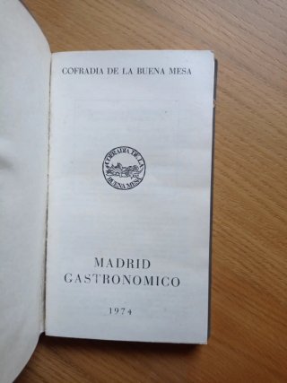 Madrid gastronómico, 1974