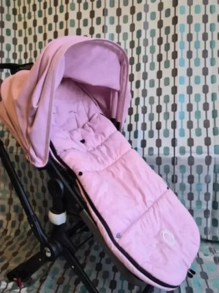 BUGABOO SACO Y CAPOTA ROSA SOFT PINK CAMALEON