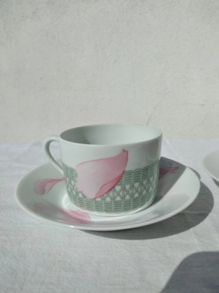 Hermès Les Pivoines Tazza con Piattino Hermes Art