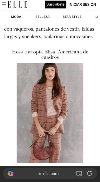 Blazer Americana XS cuadros Hoss Intropia
