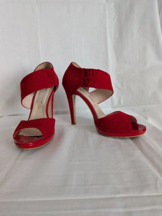 Sandali eleganti n.36 camoscio e vernice