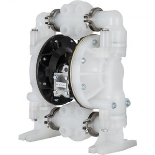 Bomba de Doble Diafragma Operada por Aire 25.4mm(1 pulgada) Entrada/Salida 113 L/min(30GPM) Polipropileno Máx 7 bar(100PSI) para Uso Químico e Industrial