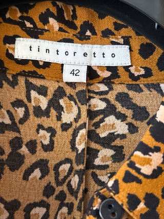 Vestido Tintoretto Talla 42 Animal Print