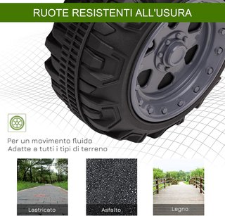 Quad Eléctrico para Niños 6V, Con Música, Botón Acelerador, Velocidad 2Km/H, Edad 18-36 Meses, 70X42X45Cm, Verde