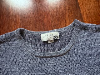 Top Punto Cortefiel Talla M Azul Knit Mujer