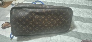 Bolso Tote Louis Vuitton Neverfull Azul/Marrón