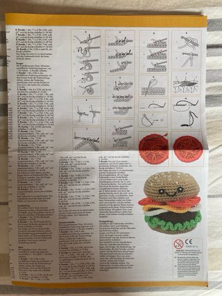 Set de crochet Hotdog y Burger