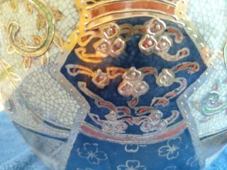 Antiguo macetero porcelana japonesa de SATSUMA.