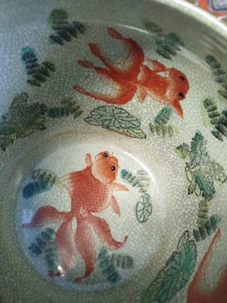 Antiguo macetero porcelana japonesa de SATSUMA.